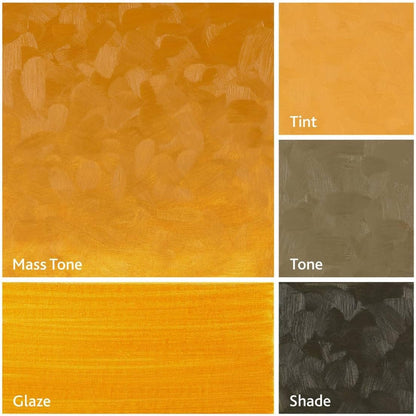 Tusc & Pine Artist Oil Paint - Yellow Ochre, 40 ml, Non-Yellowing, Rich & Creamy Consistency, Maximum Pigment Load, Small Batch Milled Oil Paints Made in the USA for Professional Artists