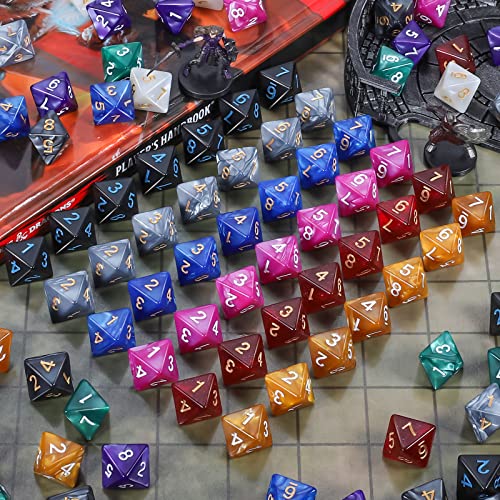 100pcs D8 Dice Set for Dungeon and Dragons (100 Count)