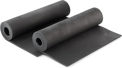 2-Pack Shape Retention EVA Cosplay Foam - 2mm Thick (Black) 14x39 inch High Density EVA Craft Foam Sheets - Premium 85 kg/m3 Heat Shape Material for DIY, Comic, Con or Halloween Costumes - The Foamory