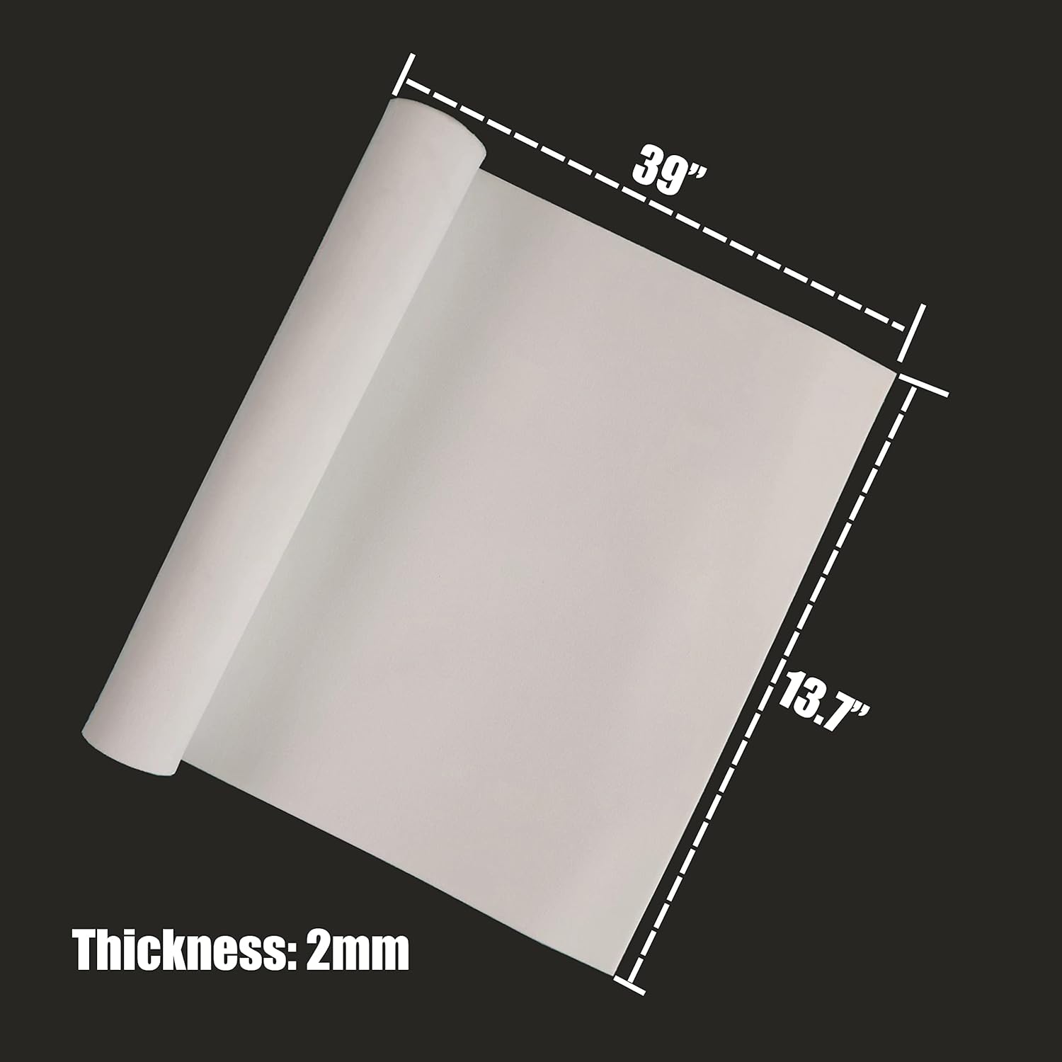 OISAKLD EVA Foam 2mm-10mm 13.7"×39" Craft Foam Sheet 74 kg/m³ Cosplay Foam for Craft Model Cosplay 2mm - Crafty Corner