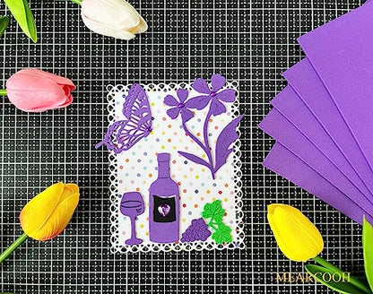 Purple Foam Sheets Crafts 9x12 Inch 2mm Eva Color Craft Foam Paper for Crafts Project Preschoolers Classroom Scrapbooking DIY Cosplay (10 Count)