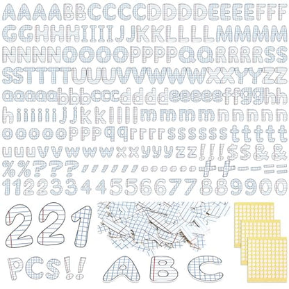 221 Pcs Lined Notebook Bulletin Board Letters for Classroom (221 Count)