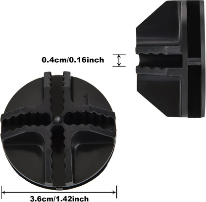 48 Pieces Cube Connectors Plastic Storage Wire Cube Organizer ABS Connectors for Modular Closet Storage Organizer and Wire Shelf (Black)