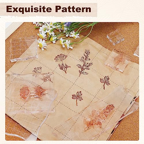 7Pcs Acrylic Stamp Blocks Set (7 Count)
