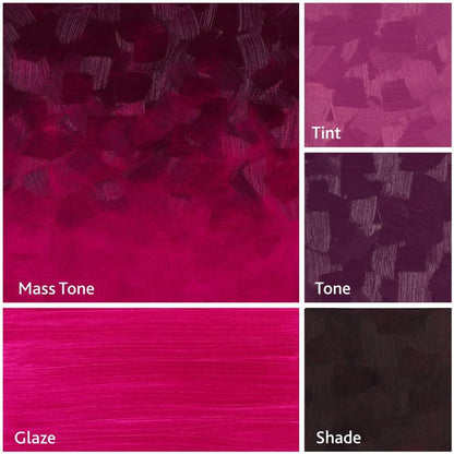 Tusc & Pine Artist Oil Paint - Magenta, 40 ml, Non-Yellowing, Rich & Creamy Consistency, Maximum Pigment Load, Small Batch Milled Oil Paints Made in the USA for Professional Artists