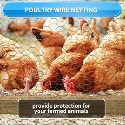 24'' x 150' Green Chicken Wire Fencing