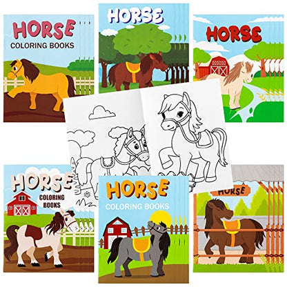 24pcs Horse Party Coloring Books (24 Count)