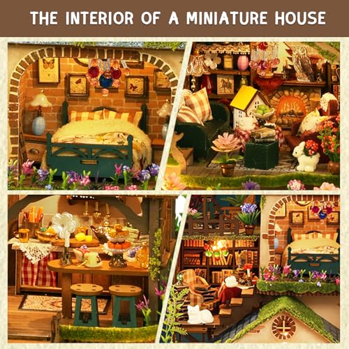 DIY Miniature House Kit for Adults