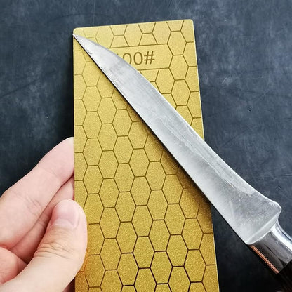 Golden diamond sharpening stone