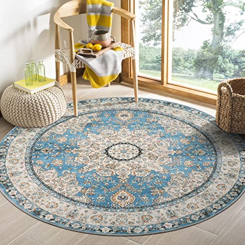 Felice Oriental Floral Medallion Round Rug