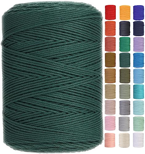 Cotton Macrame Cord 3mm 546yards Natural Colored Macrame Supplies