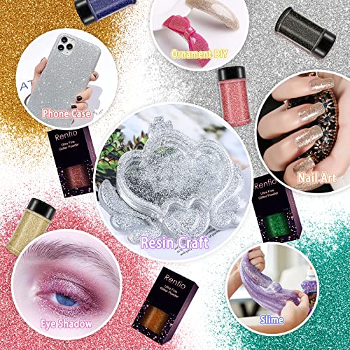 Ultra Fine Glitter Powder Metallic Resin Glitter 2.11 Oz