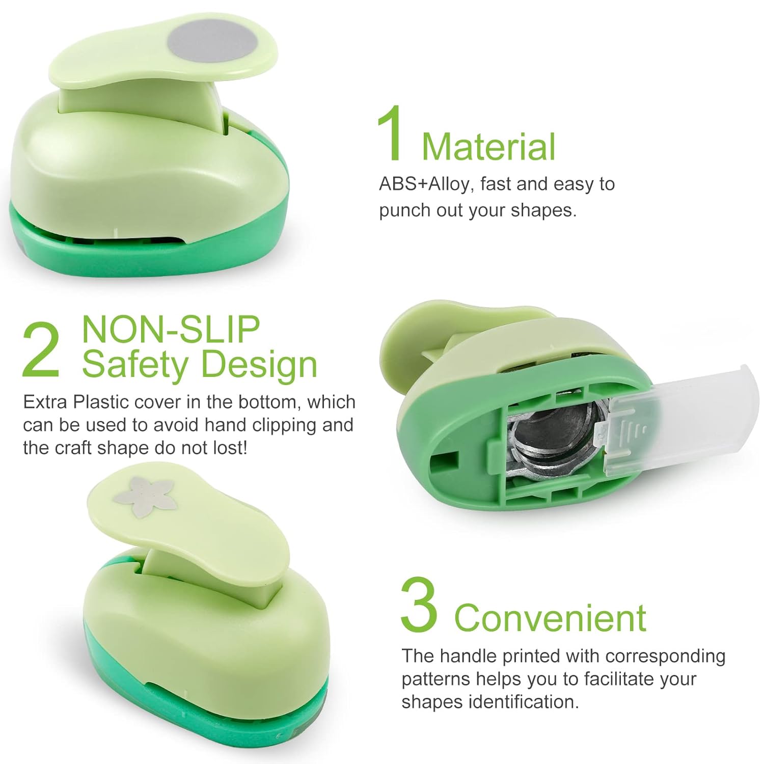 UCEC Craft Hole Punch, 9 Pcs 5/8 Inch Paper Punches for Crafting Hole Punch Shapes Hole Puncher for Crafts, Different Shape Crafting Designs for Crafting & DIY Projects - Crafty Corner