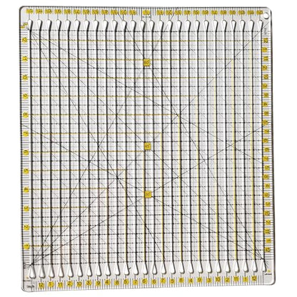 Quilting Template Ruler Slotted Rulers Sewing Quilt Strip Rulers Guides for Fabric Precise Cutting Quilting Patterns Supplies 12.5"x12.5"