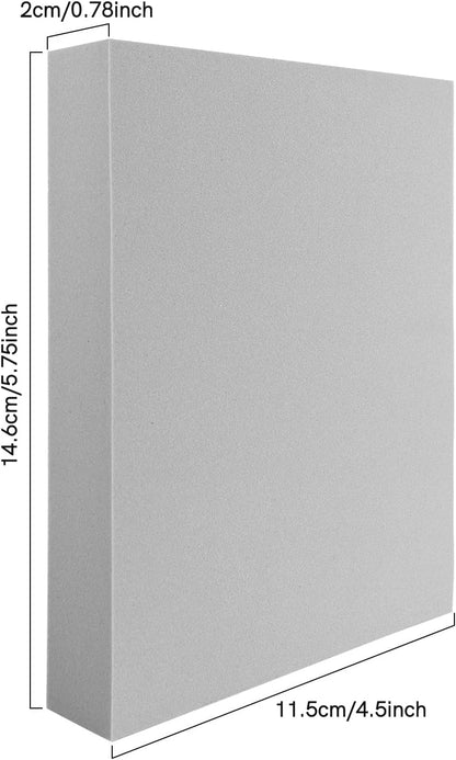 BAOFALI 12 Pcs Stamping Foam Grey Moldable Stamps Plastic Dry Pad Cut and Dry Block for Sculpture, Modeling, DIY Arts and Handicrafts Projects - Crafty Corner