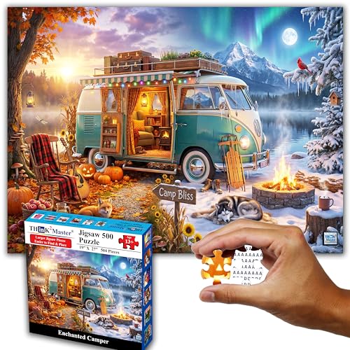 Enchanted Camper 500 Pieces Large Format Jigsaw Puzzle