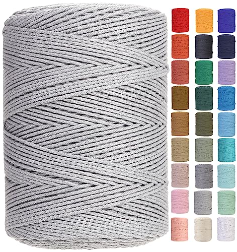 Cotton Macrame Cord 3mm x 546yards Natural Colored Macrame Supplies