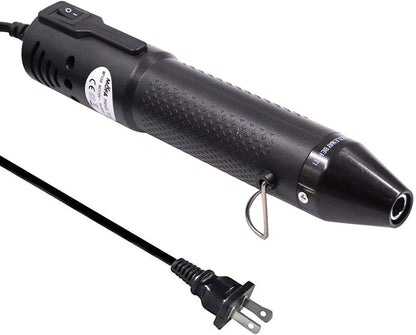 mofa Embossing Heat Pen,Mini Heat Gun,Hot Air Pen Tools Shrink Pen with Stand For DIY Embossing And Drying Paint Multi-Purpose Electric Heating Nozzle 150W 110V (Black,Black) - Crafty Corner