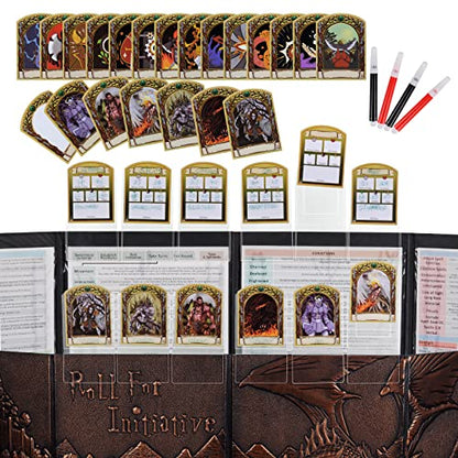 DND Initiative & Combat Tracker Set