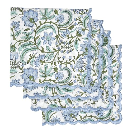 Hand Block Print Cloth Napkins (4 Count)