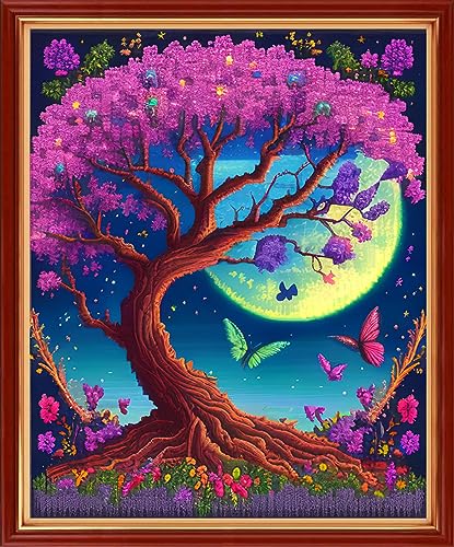 Stamped Cross Stitch Kits Full Range of Embroidery Patterns Starter Kits for Beginners Adult DIY Cross Stitches Needlepoint Kits 11CT