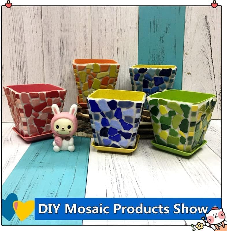 1.1LB Irregular Ceramics Mosaic Tiles (160 Count)