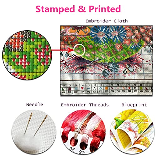 Beginners Cross Stitch Kits Stamped Full Range of Embroidery Kits for Adults DIY Cross Stitches kit Embroidery Patterns for Needlepoint kit