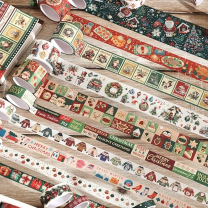 25 Rolls Christmas Gift Washi Tape Set (25 Count)