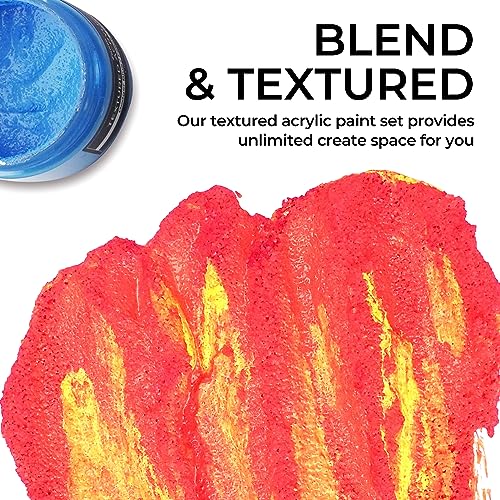 Textured Acrylic Paint Set (12 Fl Oz)