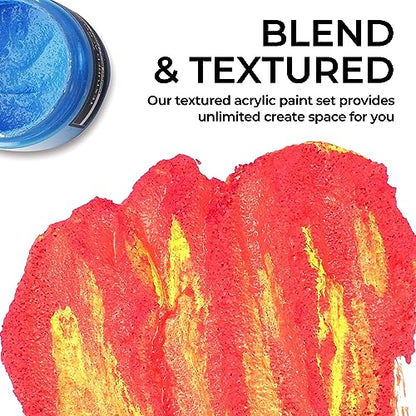 Textured Acrylic Paint Set (12 Fl Oz)