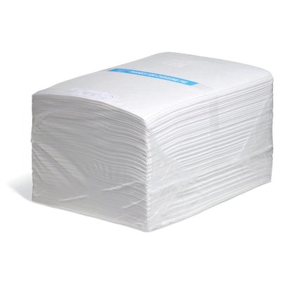 PIG Oil Mat - Oil-Only Absorbent Mat Pad - 200 Pads per Bag - 15" x 20" Pad - Absorbs up to 14 Ounces per Pad - MAT423