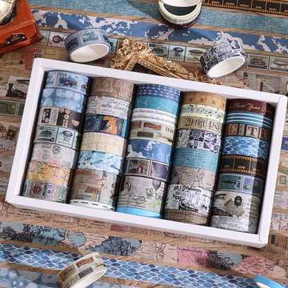38 Rolls Vintage Washi Tape Set (38 Count)