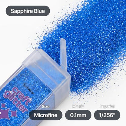 Craft Glitter Shaker Sapphire Blue 130g Microfine (3.8 Ounce)