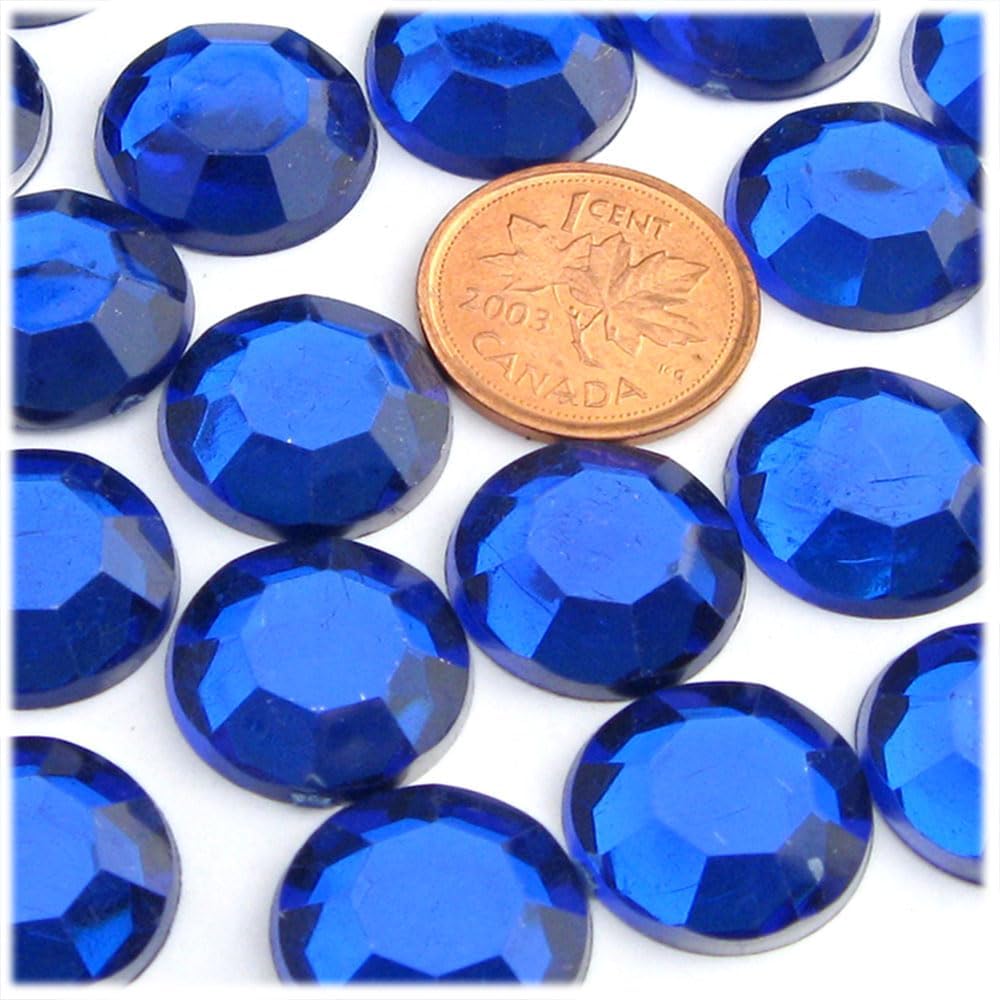 The Crafts Outlet 72pc Rhinestones Round 20mm - Jewel Tone Assortment - Crafty Corner