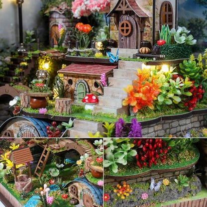 DIY Miniature House Kit with Furniture Plus Dust Proof & Music Movement