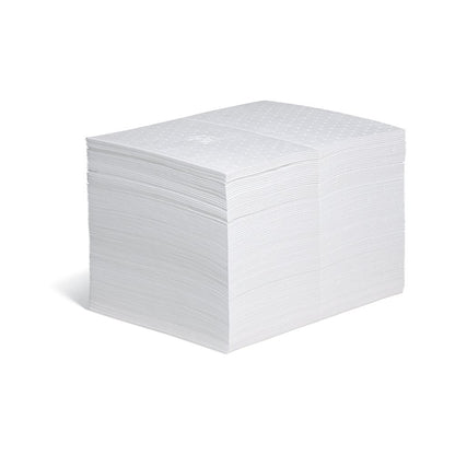 PIG Oil Mat - Oil-Only Absorbent Mat Pad - 100 Pads per Bag - 15" x 20" Pad - Absorbs up to 28 ounces per Pad - MAT403