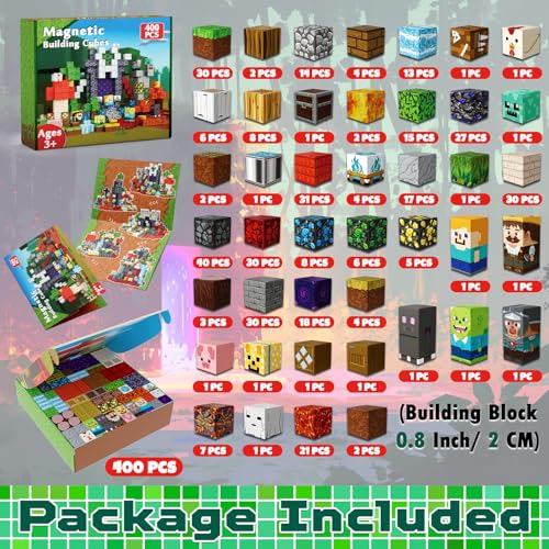 400 PCS Magnetic Blocks