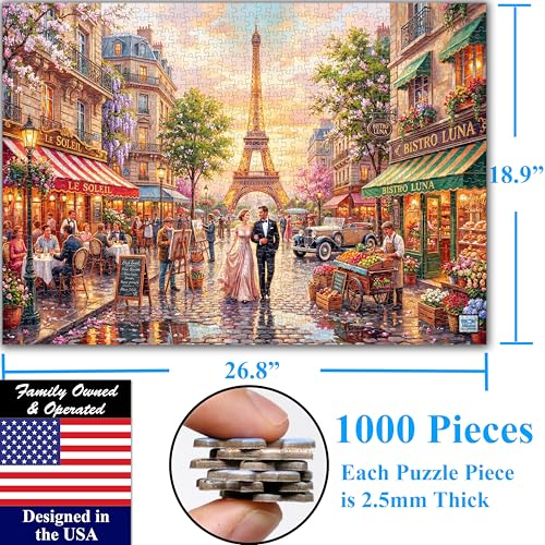Parisian Dream 1000 Pieces Large Format Jigsaw Puzzle