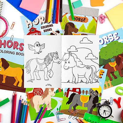 24pcs Horse Party Coloring Books (24 Count)