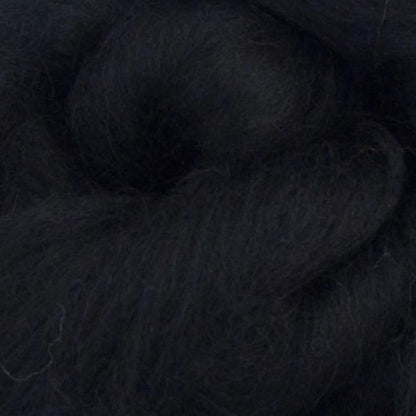 Revolution Fibers Merino Wool Roving | Premium Combed Wool Top | 22 Micron, Perfect for Felting Projects, Spinning, Wall Hangings and Tapestry (Raven)