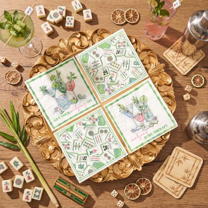 200 Pieces Mahjong Cocktail Napkins 2 (200 Count)