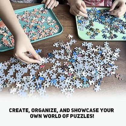 12" x 8.7" Puzzle Sorting Trays Stackable (6 Count)