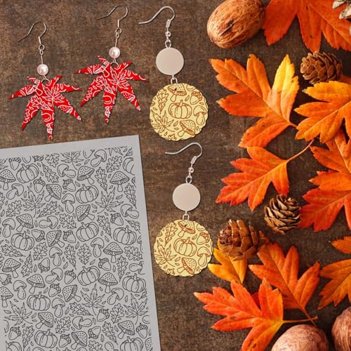 Autumn Leaves Polymer Clay Texture Mat