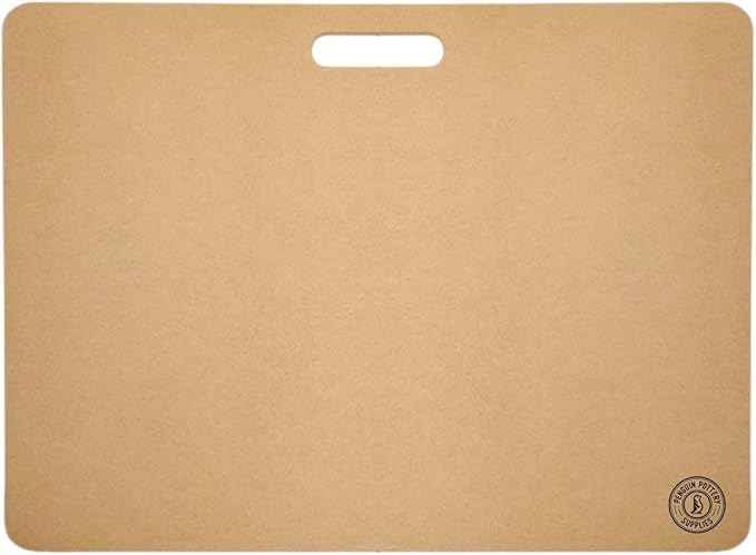 Penguin Pottery Portable Clay Wedging Board with One Rounded Handle - Premium Wedging Board for Pottery - Clay Board Clay Table for Clay Crafts Arts Ceramics Pottery Tools (Large - 18 in x 24 in)