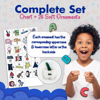 Pink ABC Felt Wall Hanging Chart