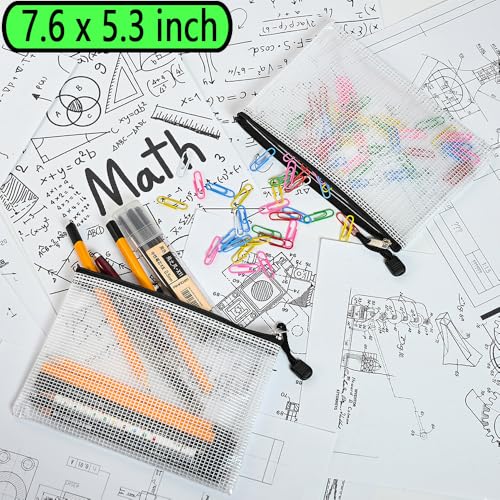 10 Pcs Zipper File Bags