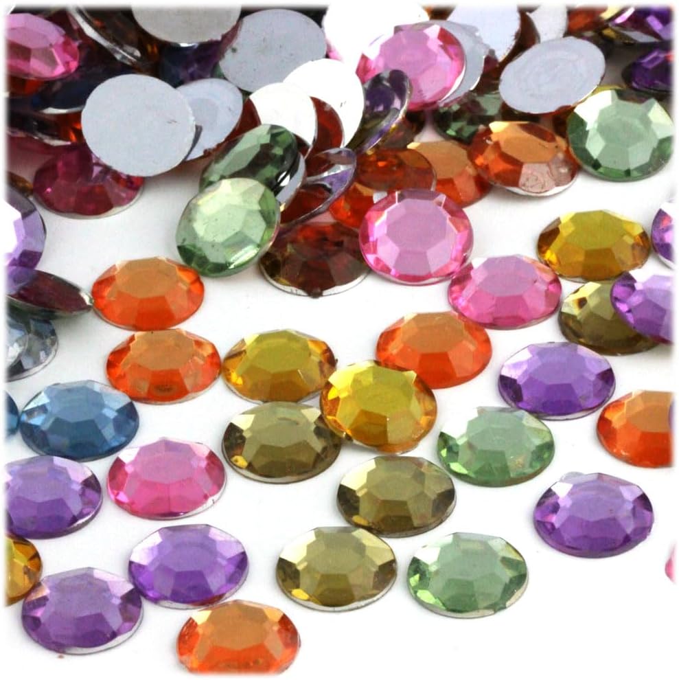 The Crafts Outlet 144pc Rhinestones Round 10mm - Pastel Assortment - Crafty Corner