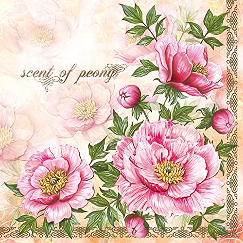 20 ct 13x13 Flowers Paper Luncheon Decoupage Napkins (20 Count)