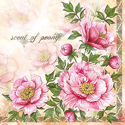 20 ct 13x13 Flowers Paper Luncheon Decoupage Napkins (20 Count)