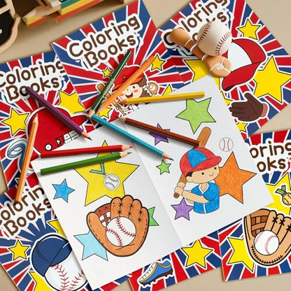 Baseball Coloring Books for Kids (24 Count)